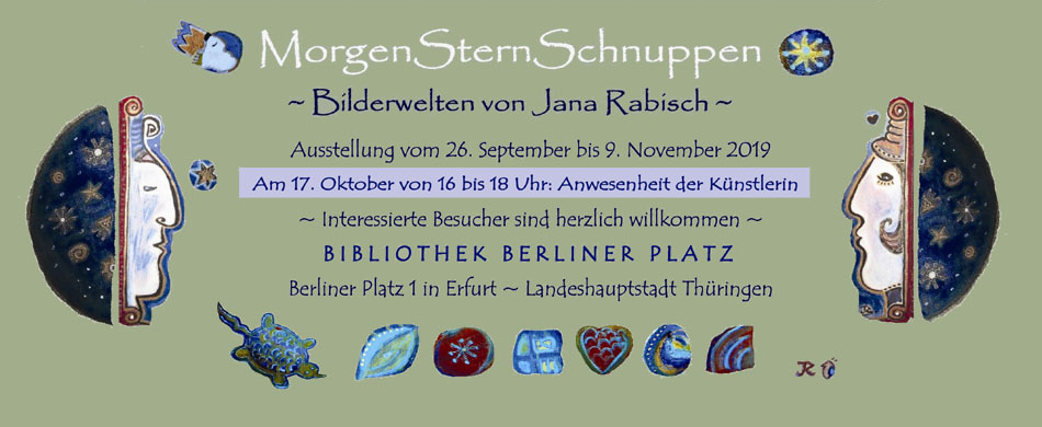 Offene Ateliers ~ Kunst in Thüringen: Grafik, Radierung und Illustration. Vom Chaos zum Kosmos ~ intuitives Zeichnen. Am 21. und 22. September 2019 von 12:00 bis 18:00 Uhr in der Altstadt von Erfurt, Am Hügel 2